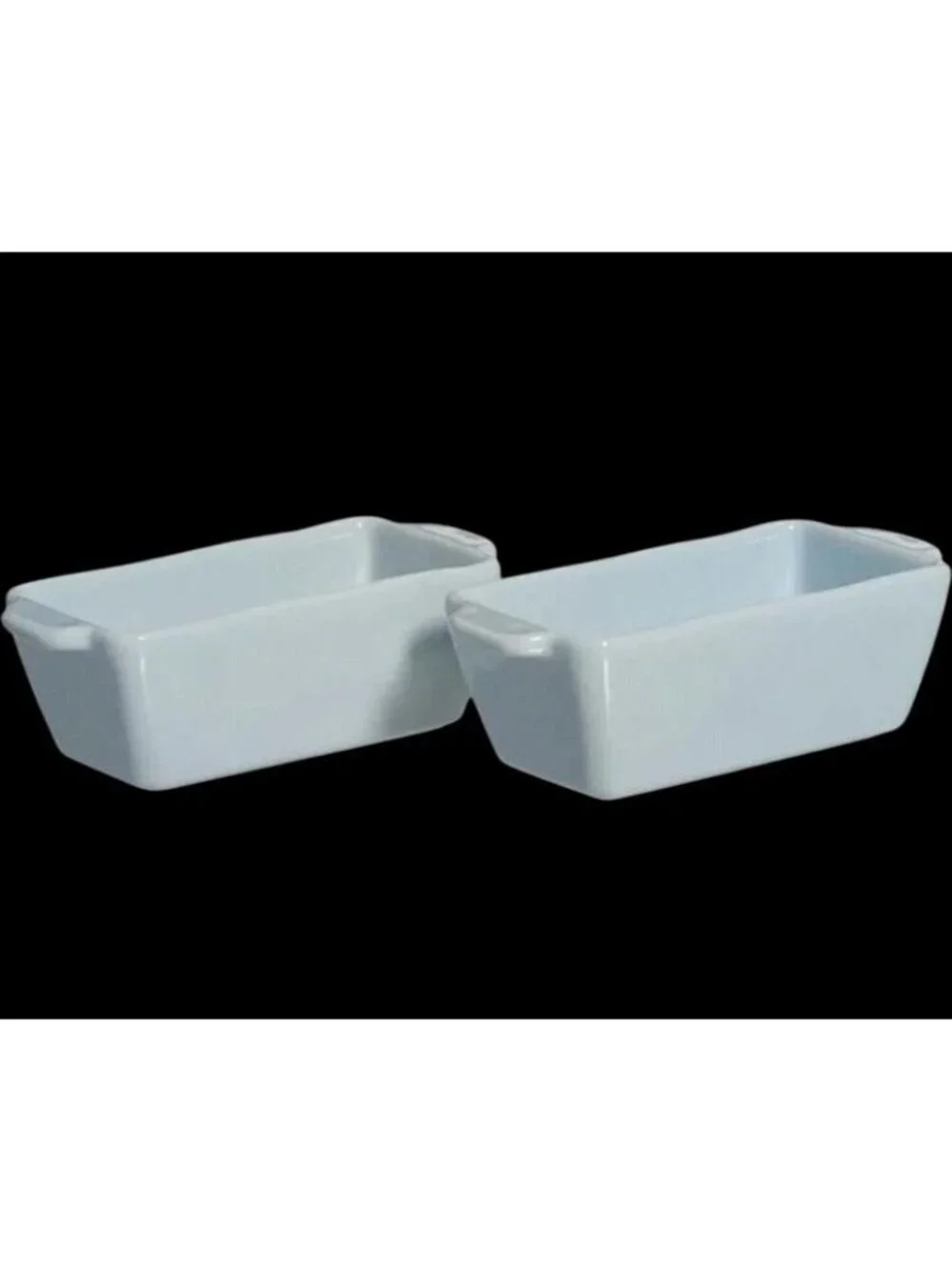 Rae Dunn Snow Good Mini Loaf Dishes & Bakers - Baking Through the Snow Brand New